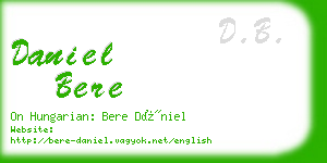 daniel bere business card